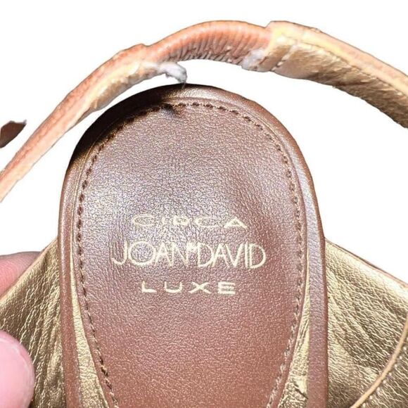 Women's Circa Joan & David Brown Leather Sandals Size 7M - Picture 6 of 7